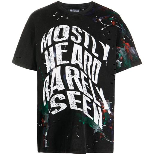 Mostly Heard Rarely Seen t-shirt con stampa - nero