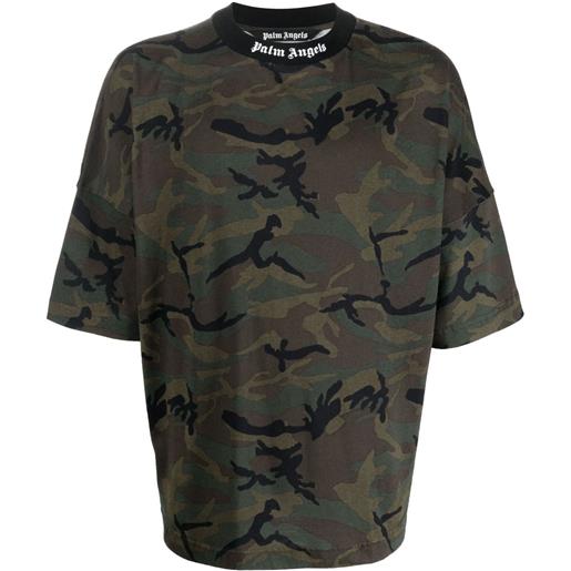 Palm Angels t-shirt camouflage - nero