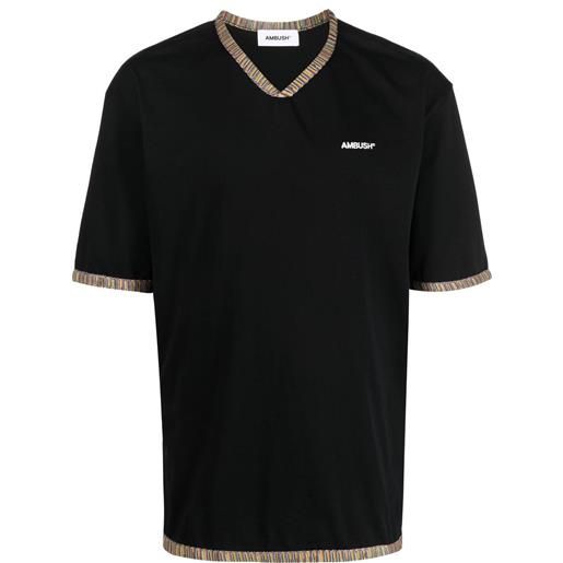 AMBUSH t-shirt con scollo a v - nero