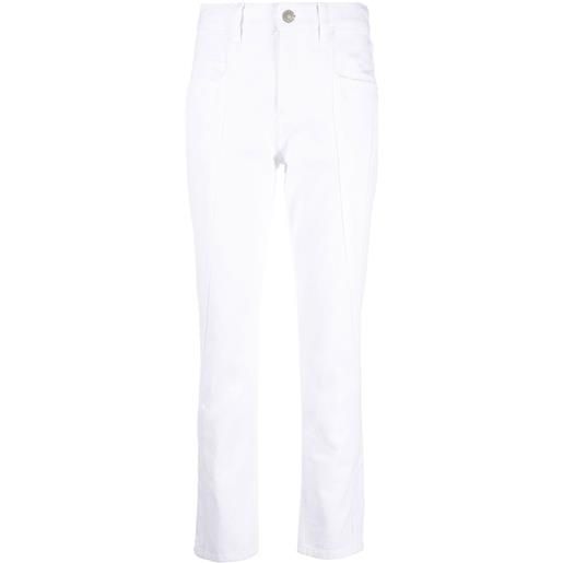 ISABEL MARANT jeans skinny con inserti - bianco