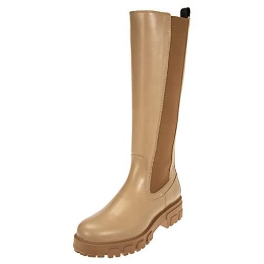 HUGO axel chelsea boot-c, stivaletto alla caviglia donna, light pastel brown237, 37 eu
