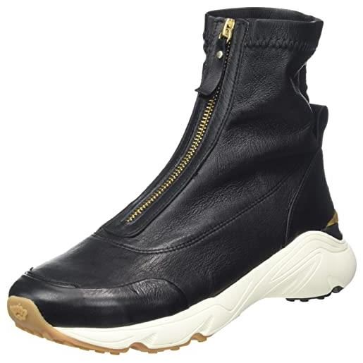 Fred de la Bretoniere frs1243 mid top sneaker stretch leather, scarpe da ginnastica donna, 1000, 40 eu