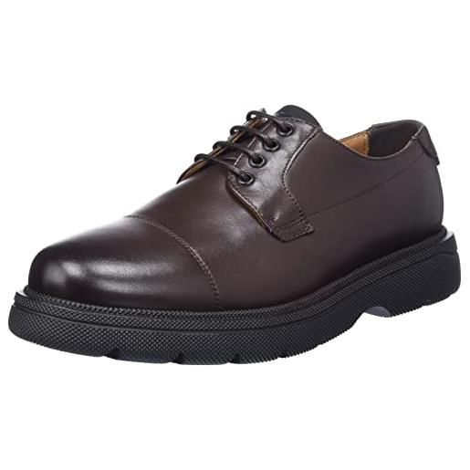 BOSS jacob_derb_ltct, uniform dress shoe uomo, marrone scuro 201, 45 eu