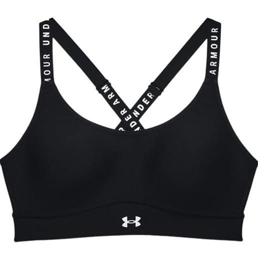 UNDER ARMOUR top infinity mid covered donna black/white