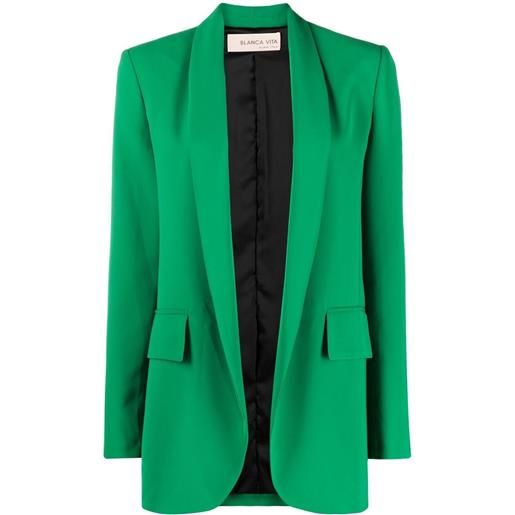 Blanca Vita blazer con risvolti a scialle - verde
