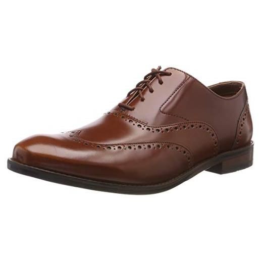 Clarks edward walk, scarpe stringate derby uomo, marrone (british tan leather-), 41 eu