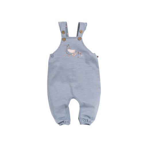 People Wear Organic salopette baby in cotone biologico - col. Azzurro-grigio