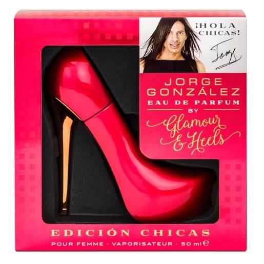 Glamour & Heels jorge gonzalez by Glamour & Heels, profumo da donna chicas, da 50 ml (etichetta in lingua italiana non garantita)