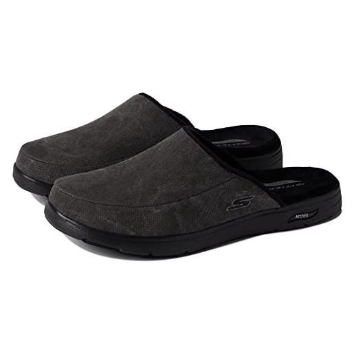 Skechers lounge arch fit, pantofole uomo, tessuto di grano, 42 eu