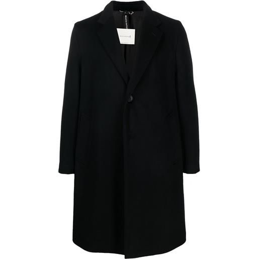 Mackintosh cappotto monopetto new stanley - nero