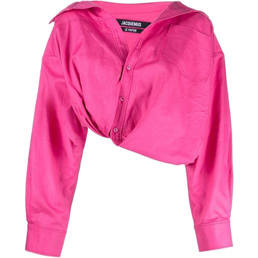 Jacquemus blusa la chemise mejean - rosa
