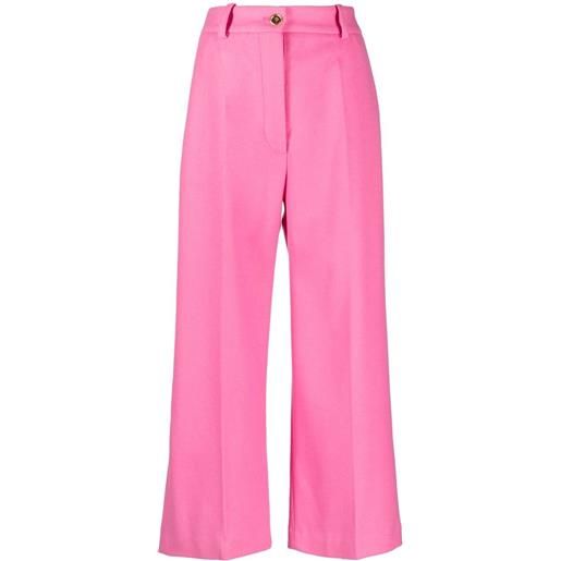 Patou pantaloni crop svasati - rosa