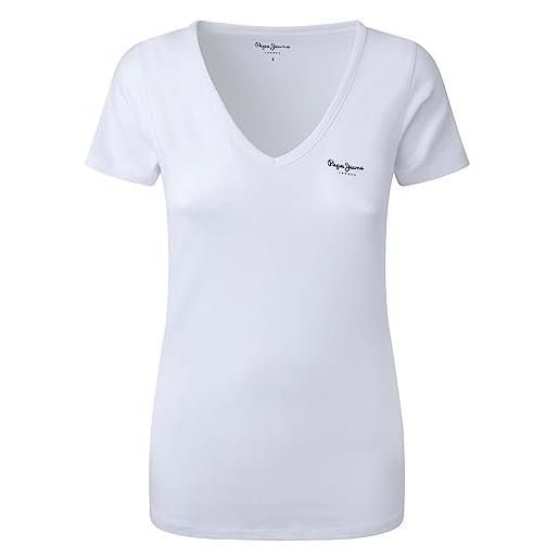 Pepe Jeans corine, t-shirt donna, bianco (white), m