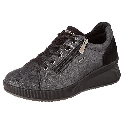 IGI&CO donna paulina, scarpe da ginnastica donna, nero/grigio, 40 eu