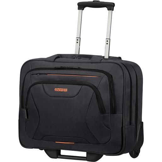 American Tourister borsa per notebook 15.6 valigetta ventiquattrore nero arancione at work - 88533-1070