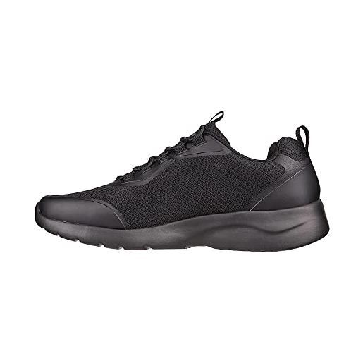 Skechers 894133 bkw, scarpe da ginnastica uomo, nero mesh sintetico bianco trim, 44 eu