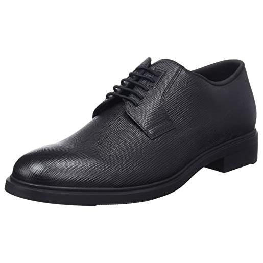 BOSS firstclass_derb_prat, uniform dress shoe uomo, nero1, 40.5 eu