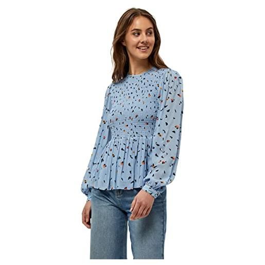 Minus livina blouse, camicetta, donna, blu (9367 forever blue shape print), 44