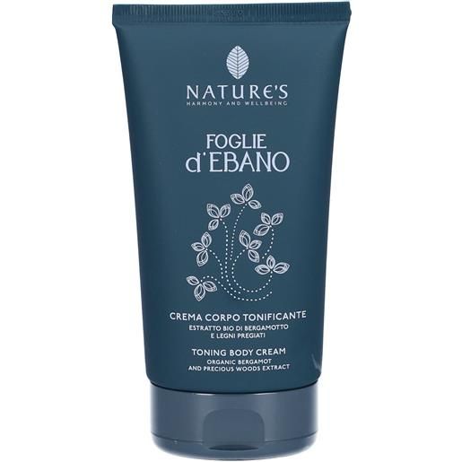 Nature's foglie d'ebano crema corpo tonificante 150 ml