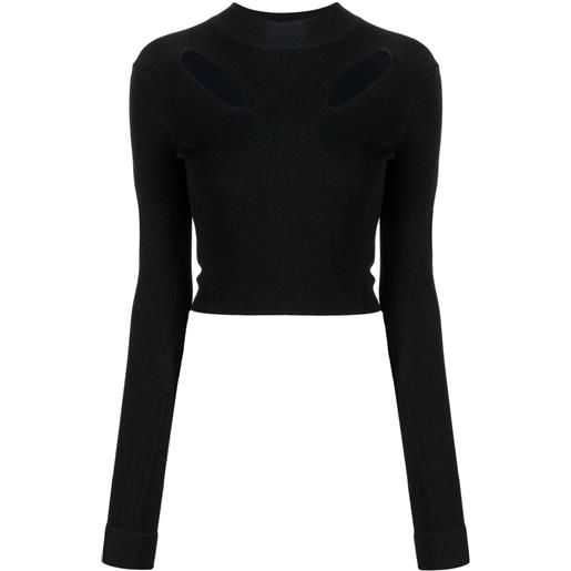 Dion Lee top con cut-out - nero
