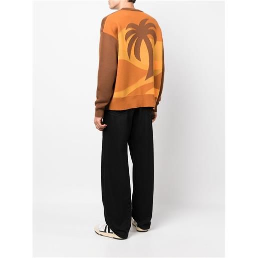Palm Angels maglione girocollo - marrone
