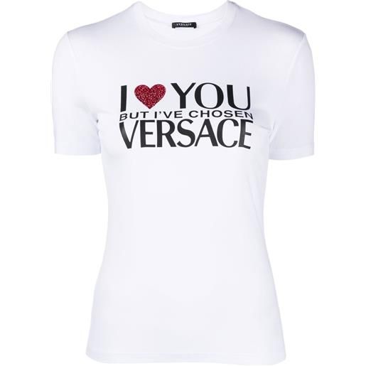 Versace t-shirt con decorazione - bianco