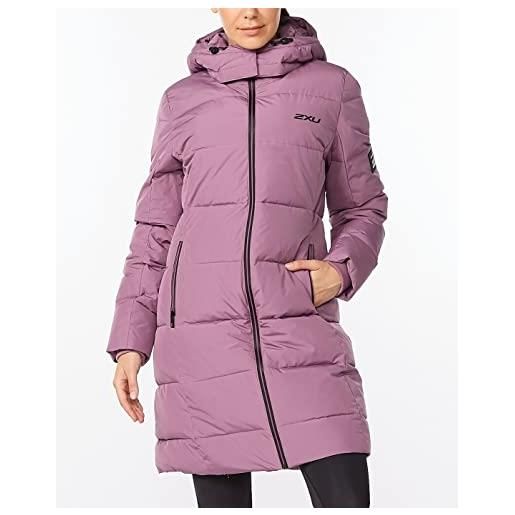 2XU utility insulation longline jacket giacca, orchid mist/black, s donna