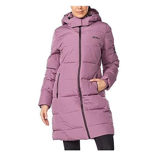 2XU utility insulation longline jacket giacca, nero/nero, s donna