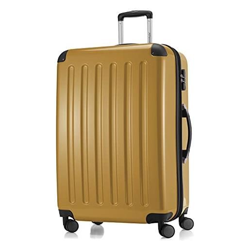 Hauptstadtkoffer - alex - valigia rigida, trolley espandibile, bagaglio con 4 ruote doppie, 75 cm, 119 litri, autunno oro