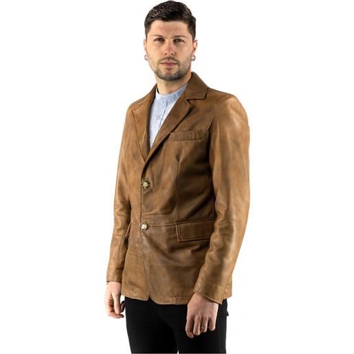 Leather Trend classic - giacca uomo cuoio in vera pelle