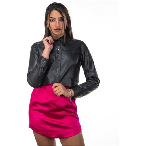 Leather Trend camilla - giacca donna nera in vera pelle