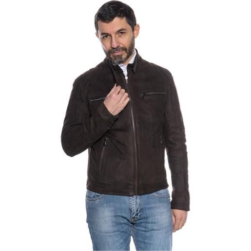 Leather Trend avatar - biker uomo testa di moro nabuk in vera pelle