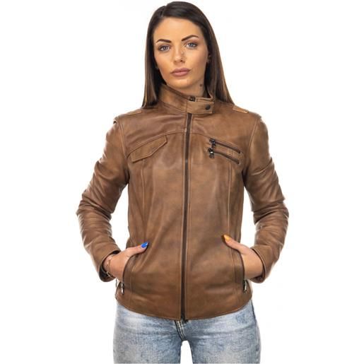 Leather Trend michelina - giacca donna cuoio in vera pelle