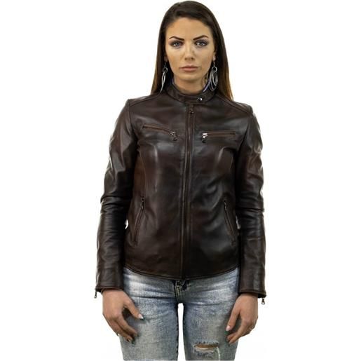Leather Trend vanessa - giacca donna testa di moro in vera pelle