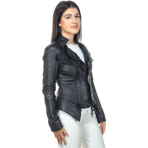 Leather Trend patrizia - giacca donna nera in vera pelle