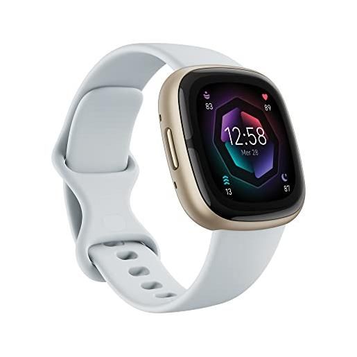 Fitbit sense 2 smartwatch unisex-adulto, gps integrato + glonass, grigio scuro / alluminio grafite, 4.03 x 4.03 x 1.12 cm, single