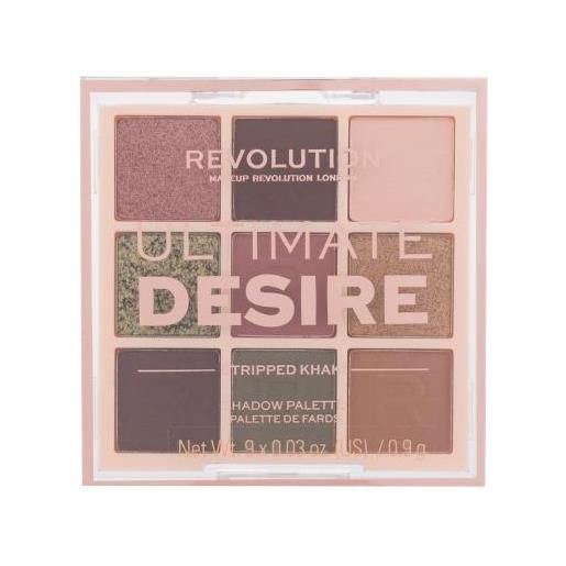 Makeup Revolution London ultimate desire palette di ombretti 8.1 g tonalità stripped khaki