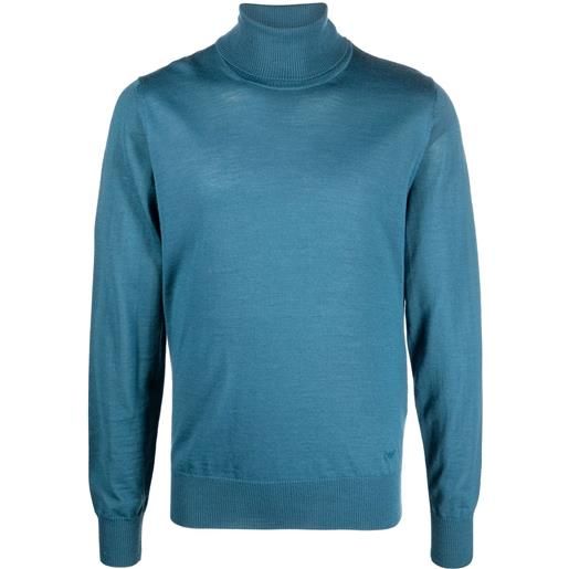 Emporio Armani maglione a collo alto - blu