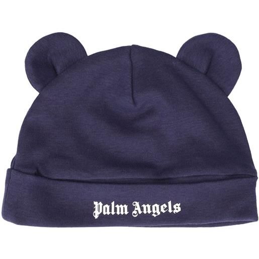 PALM ANGELS cappello in jersey di cotone con orecchie