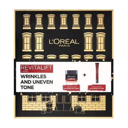 L'Oréal Paris revitalift laser x3 day cream cofanetti crema quotidiana per la pelle revitalift laser x3 50 ml + crema contorno occhi revitalift laser x3 15 ml per donna