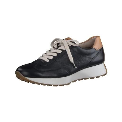 Paul Green donna sneaker 5211, signora sneaker alte larghezza: normale (wms), stivaletto allacciato, schwarz/mittelbraun (black. Cuoio), 38 eu / 5 uk