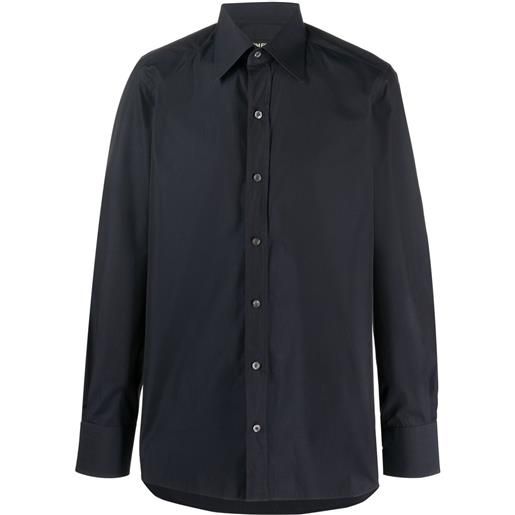 TOM FORD camicia con colletto a punta - blu