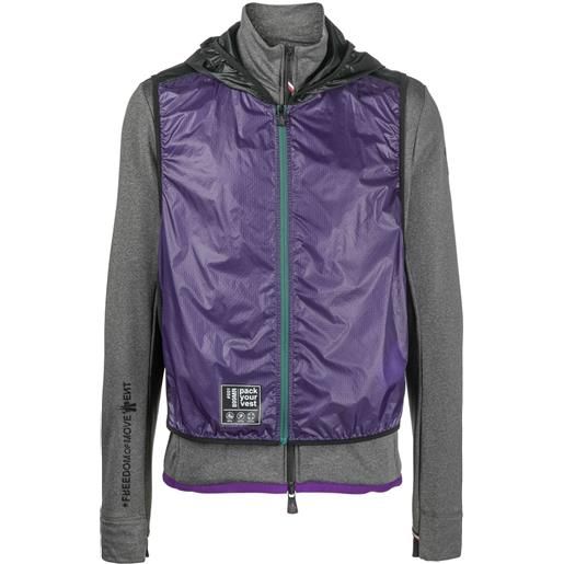 Moncler Grenoble giacca con cappuccio - viola