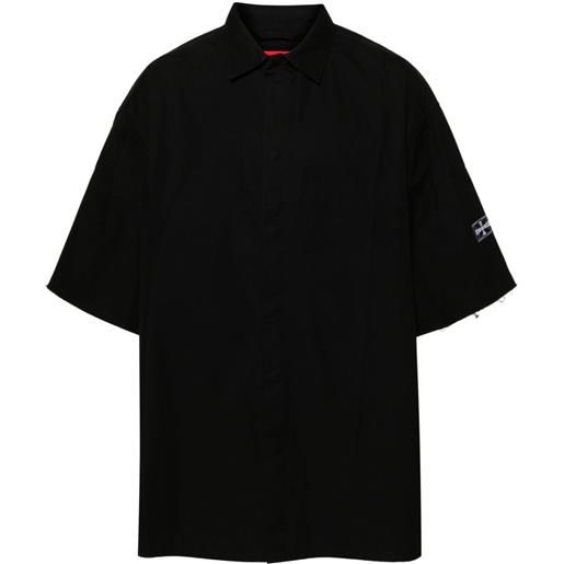 032c camicia con taschino - nero