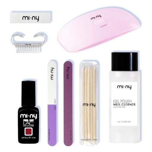 MI-NY kit semipermanente peel off lac led - pink