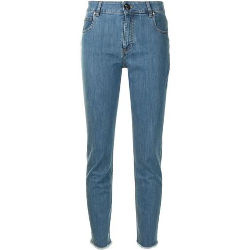 Lorena Antoniazzi jeans crop slim - blu