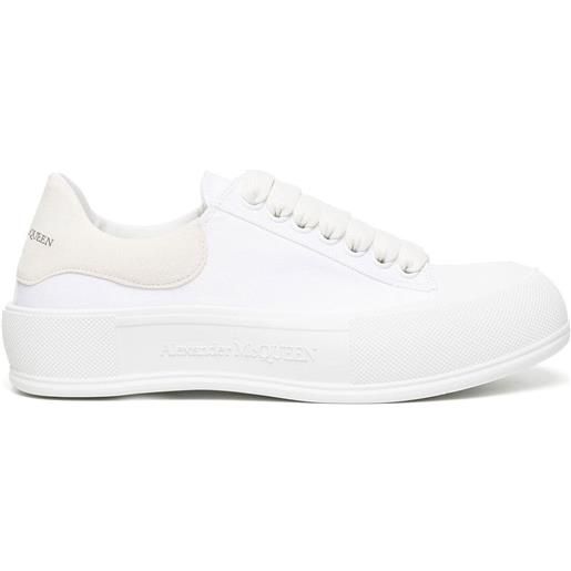 Alexander McQueen sneakers deck plimsoll - bianco
