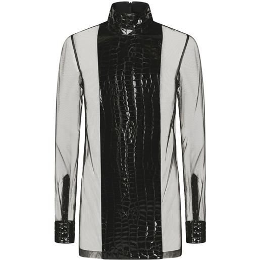 Dolce & Gabbana t-shirt a collo alto - nero