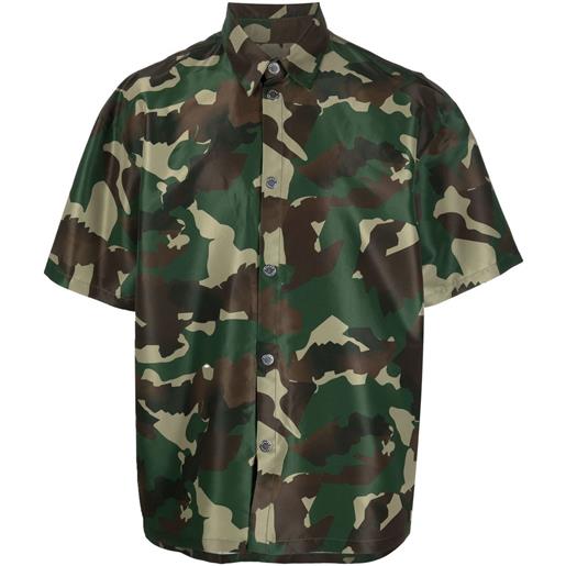 Heron Preston camicia con stampa camouflage - verde