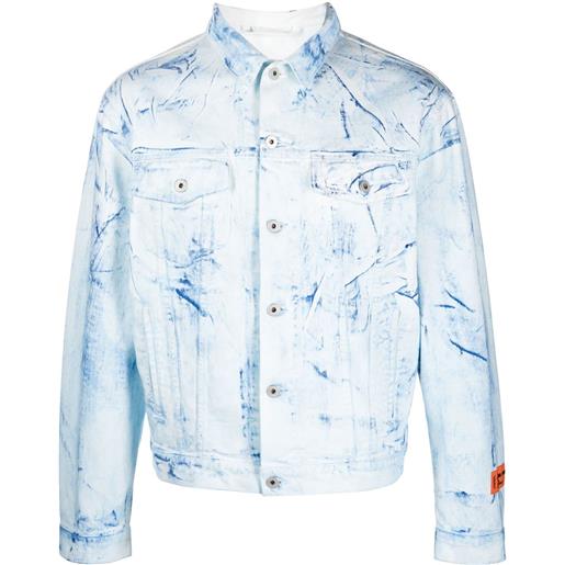 Heron Preston giacca-camicia con bottoni - blu